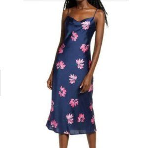 All In Favor Cowl Neck Midi Dress size Small NWT